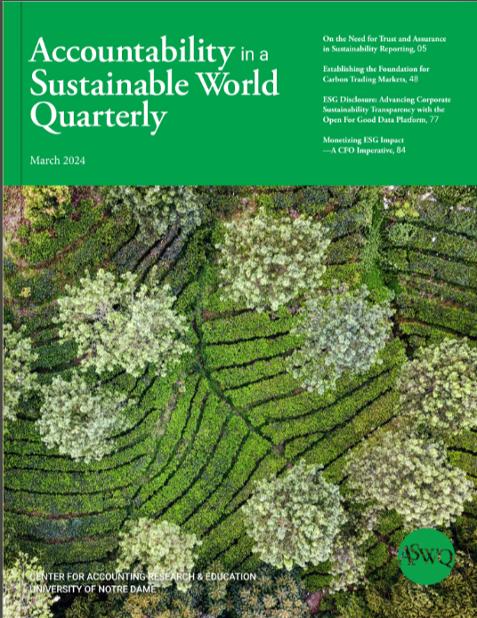 Volume 2, Issue 2, March 2024 Accountability in a Sustainable World Quarterly